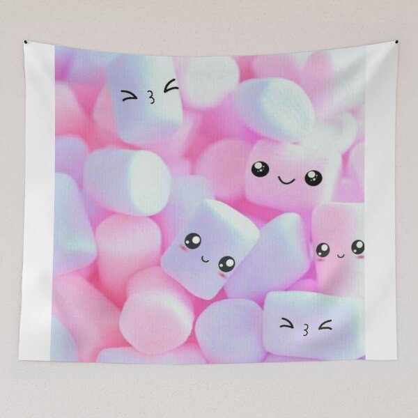 Item preview, marshmallows white pink fun designed and sold by MusicSkateboard.
