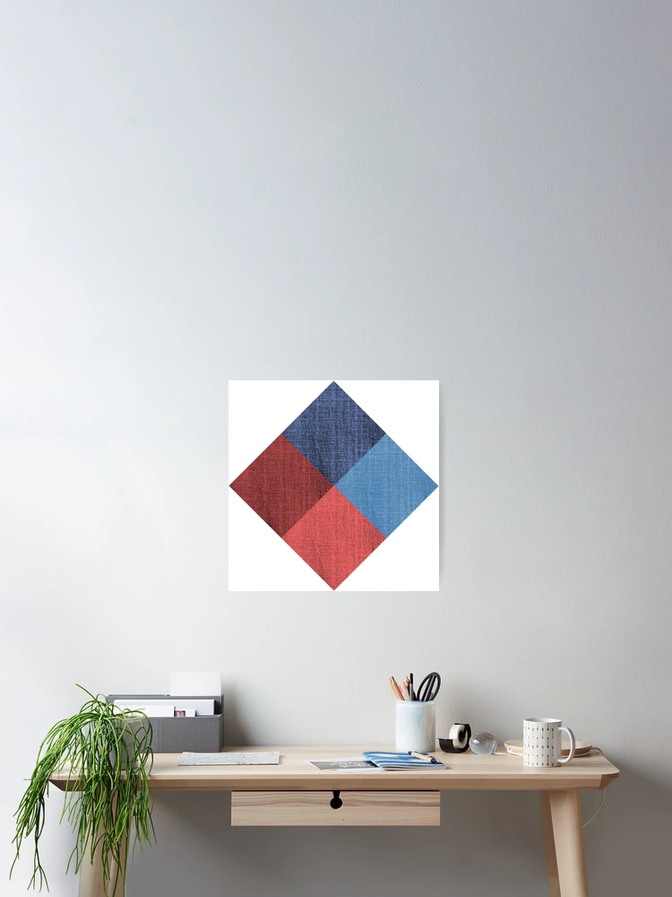 Thumbnail 2 of 3, Poster, Classic Simple Squares Texture Pattern designed and sold by RafaelLima7.