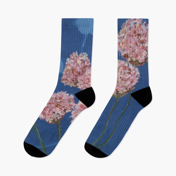 Item preview, Seapinks in gouache on cyanotype designed and sold by LymphomaLass.