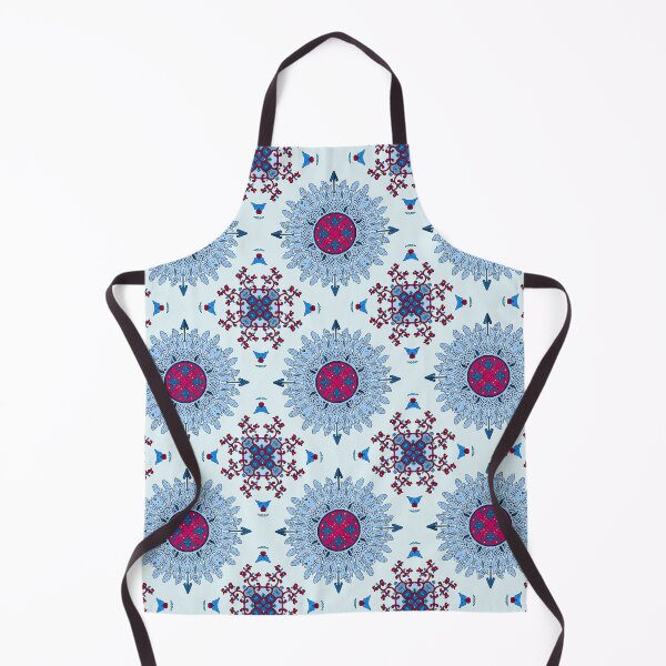Item preview, Blue and red mandala designed and sold by MandalaFlowerArt.
