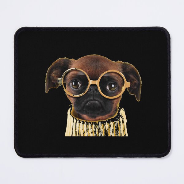 Item preview, dog with glasses designed and sold by matwebstore.