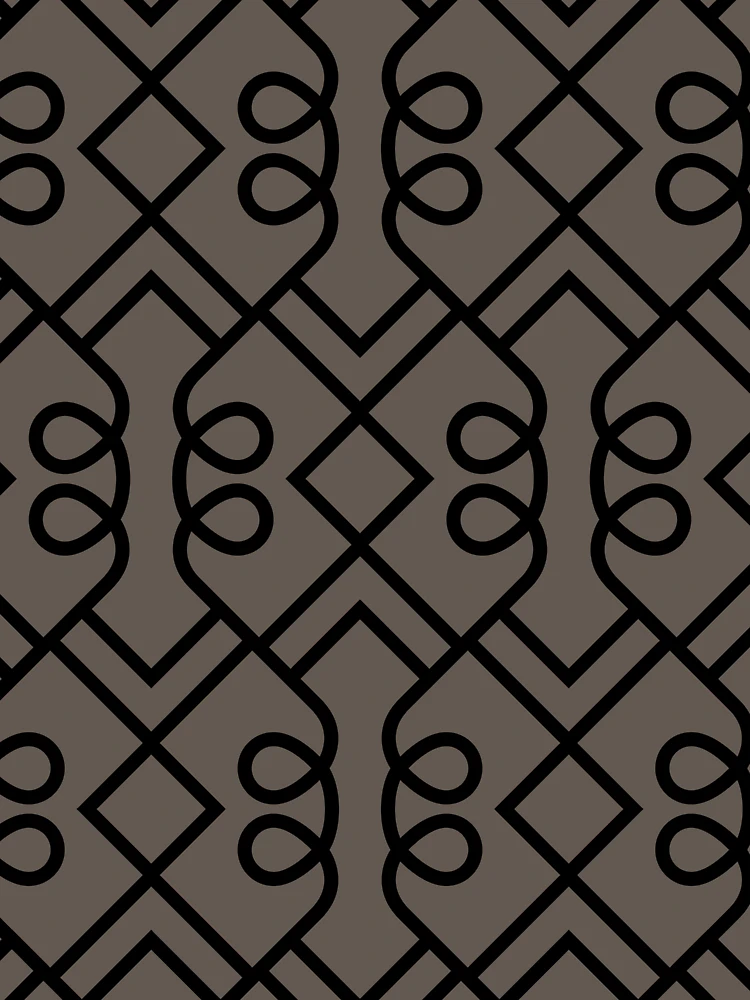 Imagen 6 de 6, Sudadera oversize prémium con la obra Dark Gray and Black Minimal Diamond Loop Pattern Coordinates w/ PPG 2022 Popular Color Intrigue PPG1019-7 - Colour Trends - Hue - Shade, diseñada y vendida por ColorOfTheYears.