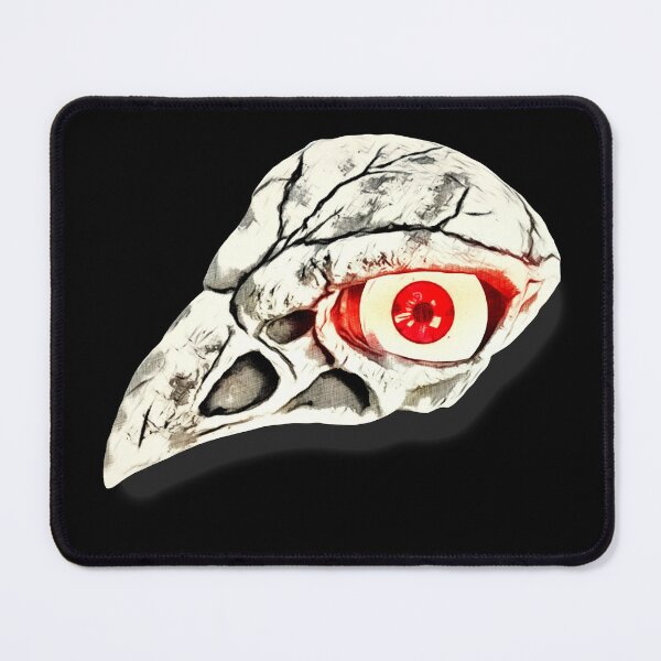 Item preview, Bird skull with red glowing eye designed and sold by ZombieTit.