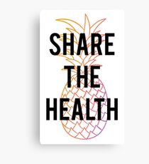 Official Kristen Bell - Share The Health Shirt Canvas Print