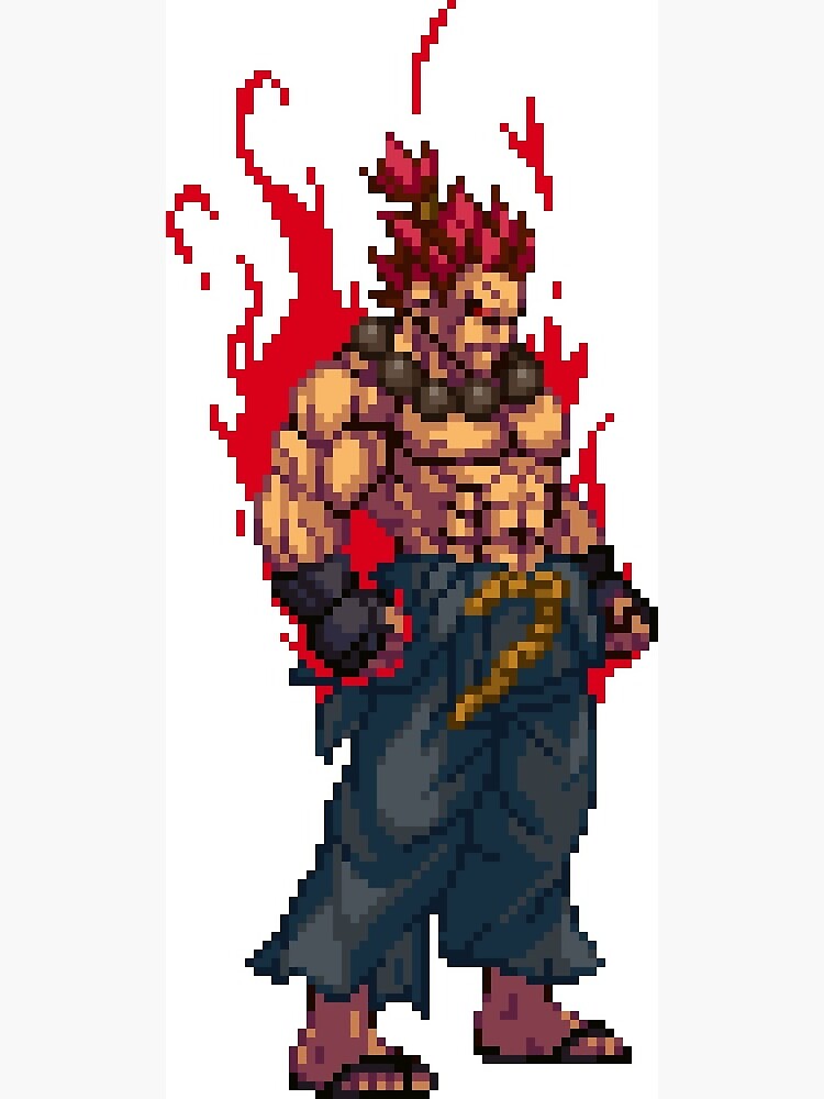 AKUMA Sprite from Street Fighter Vinyl Decal #1