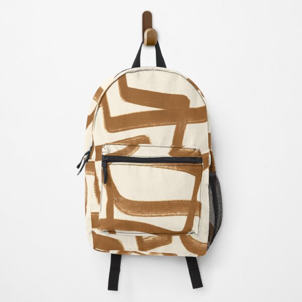 Item preview, Simple Minimalist Abstract Woby lines Earth Tones Pattern designed and sold by zedonee.