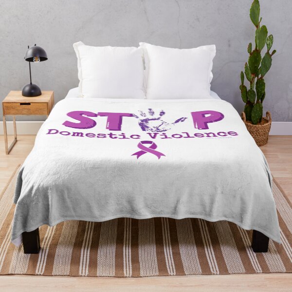 Item preview, STOP Domestic Violence, Domestic Abuse Awareness, Purple Ribbon, End Domestic Violence, Purple in October designed and sold by LifeIsAGiftD.