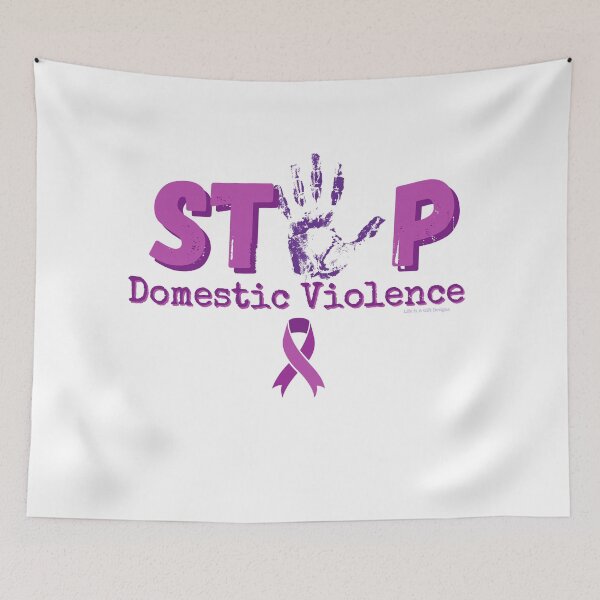 Item preview, STOP Domestic Violence, Domestic Abuse Awareness, Purple Ribbon, End Domestic Violence, Purple in October  designed and sold by LifeIsAGiftD.