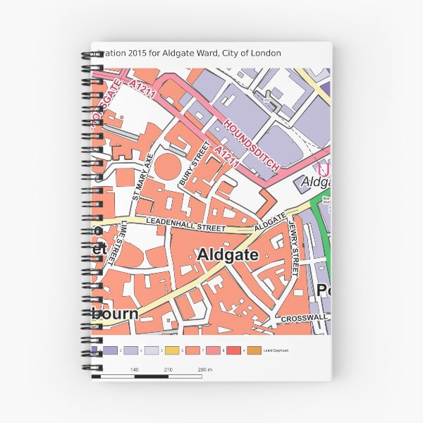 Item preview, Multiple Deprivation Aldgate ward, City of London designed and sold by ianturton.