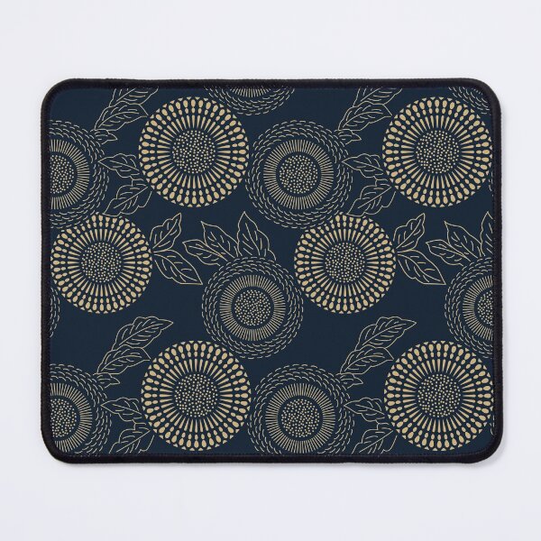 Item preview, Wagara Traditional Japanese Blue and Tan Pattern designed and sold by KrisSidDesigns.