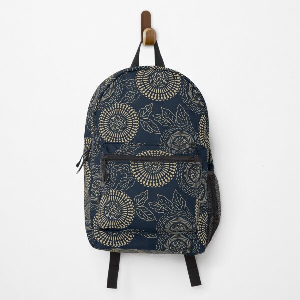 Item preview, Wagara Traditional Japanese Blue and Tan Pattern designed and sold by KrisSidDesigns.