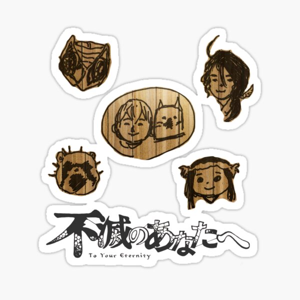 Fumetsu no Anata e ''To Your Eternity'' Characters Sticker for Sale by  LondownDesign