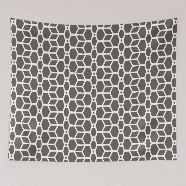 Item preview, Dark Gray and White Tessellation Line Pattern 4 Coordinates w/ PPG 2022 Popular Color Intrigue PPG1019-7 - Colour Trends - Hue - Shade designed and sold by ColorOfTheYears.