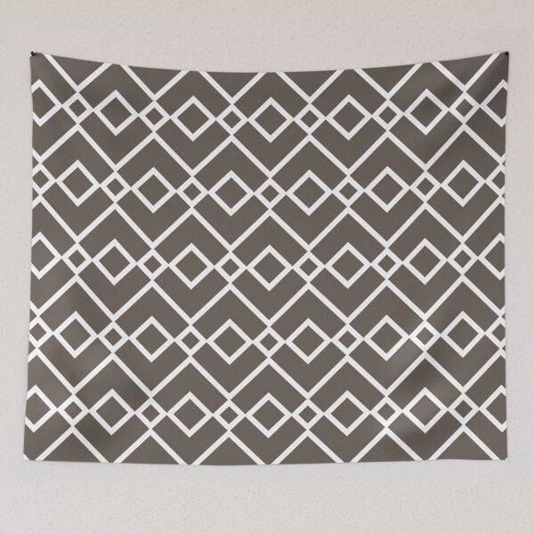Item preview, Dark Gray and White Tessellation Line Pattern 23 Coordinates w/ PPG 2022 Popular Color Intrigue PPG1019-7 - Colour Trends - Hue - Shade designed and sold by ColorOfTheYears.