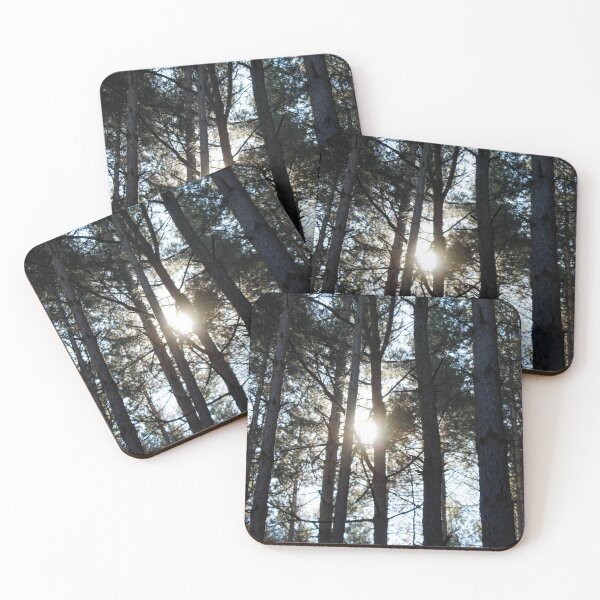 Item preview, Sunshine through branches and trees in a coniferous forest designed and sold by Mahirov Shop.