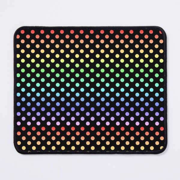 Item preview, Polka Dots - Rainbow Gradient on Black designed and sold by TheFrostedDonut.
