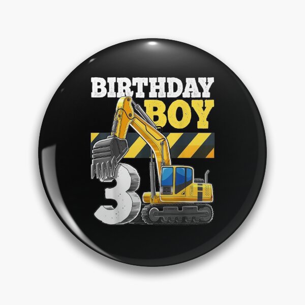 Item preview, Birthday Boy 3rd Birthday Excavator Construction Vehicle designed and sold by MiloszshiZse.