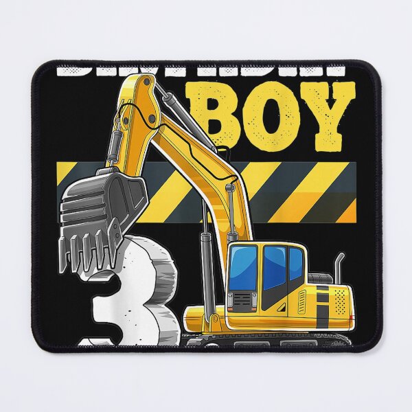 Item preview, Birthday Boy 3rd Birthday Excavator Construction Vehicle designed and sold by MiloszshiZse.