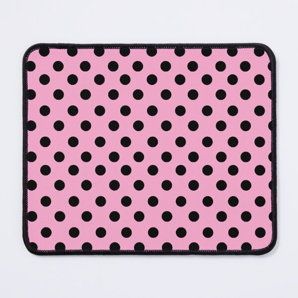 Item preview, Pastel Pink with Black Polka Dots designed and sold by TheFrostedDonut.