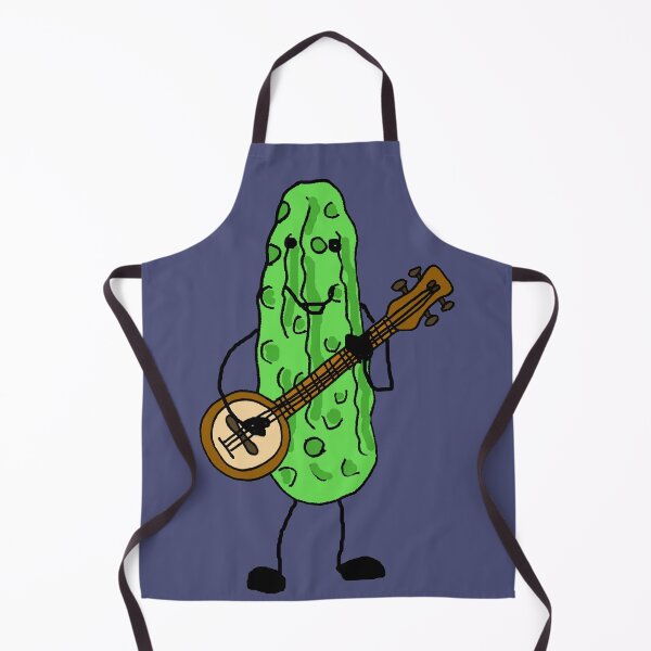 Item preview, Funny Pickle Playing Banjo Music Cartoon designed and sold by Nature's Fancy.