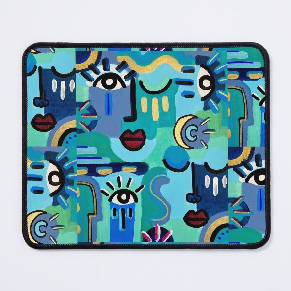 Item preview, Colorful abstract faces - Art print designed and sold by Ysivie.