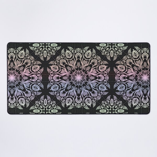 Item preview, Coloring on the dark bacground  hand drawn mandala designed and sold by MandalaFlowerArt.