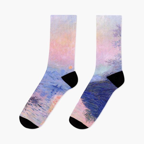 Item preview, Claude Monet "Sunset on the Seine at Lavacourt, Winter Effect" designed and sold by Alexandra Dahl.