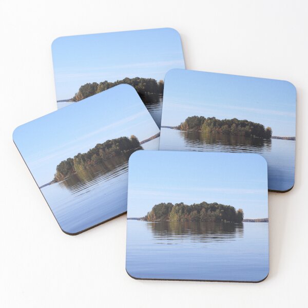 Item preview, The  small island in the middle of blue lake designed and sold by IraNiva.