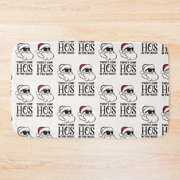 Item preview, There’s some hos in this house png, vector funny Santa svg design, Santa Claus in sunglasses clipart, ho ho hos svg, Christmas 2020, designed and sold by Matrixstore.