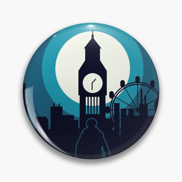 Item preview, Sherlock London Silhouette Tv Show Quote Poster designed and sold by Enea Kelo.