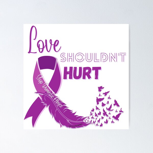 Love Shouldn't Hurt Decal Domestic Violence Awareness -  Portugal