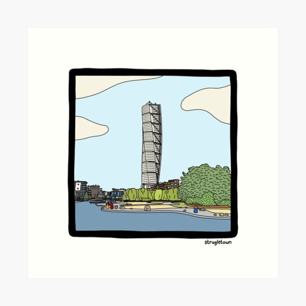 Aperçu de l'œuvre Turning Torso, Malmö - Strugletown créée et vendue par Strugletown.