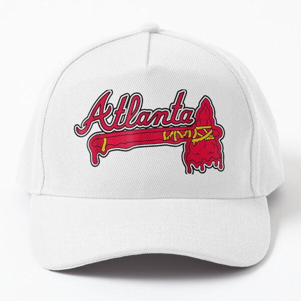 Vintage Braves Retro Three Stripe Weathered Trucker Hat