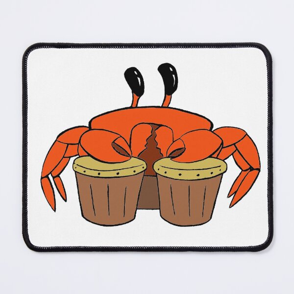 Item preview, Crabby bongo player designed and sold by ToadAndTempest.