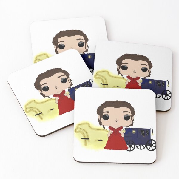 Item preview, Emily Dickinson in red dress designed and sold by lu-digital-art.