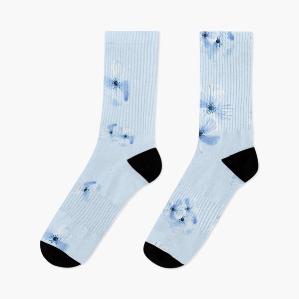 Item preview, watercolor blue flowers designed and sold by bohemedesign.