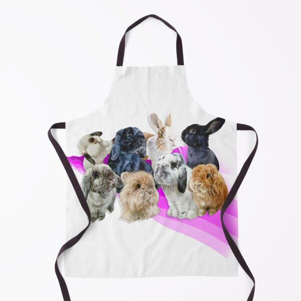 Item preview, Beautiful collection of bunnies riding a rainbow pink wave designed and sold by Studio Fluffle.