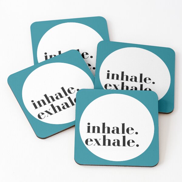 Item preview, Mindfulness Inhale Exhale Breathing Techniques designed and sold by Radical Therapy Prints.