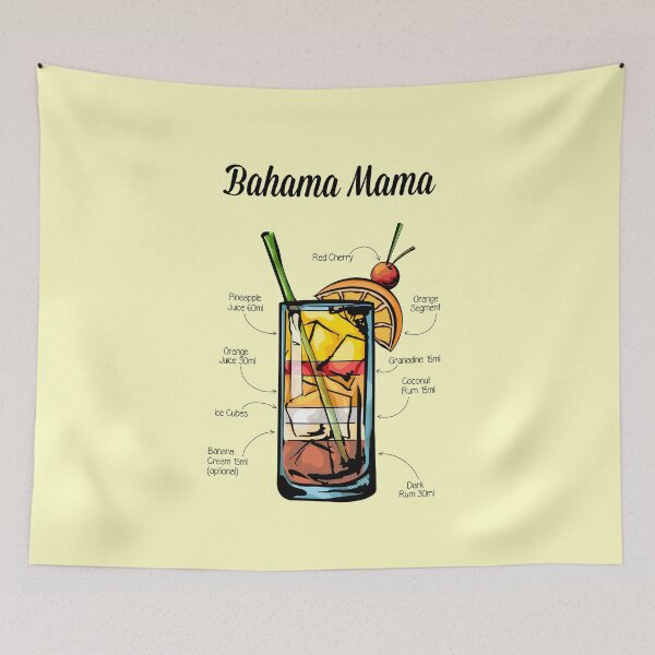 Item preview, Bahama Mama Recipe designed and sold by HuckleberryArts.