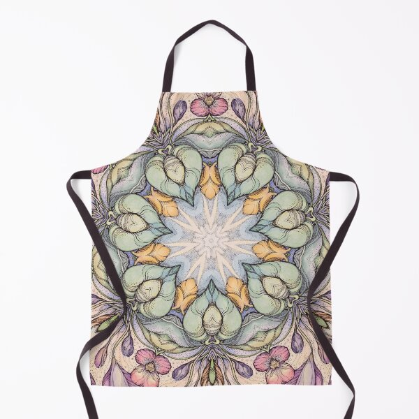 Item preview, Vintage floral  pattern designed and sold by MandalaFlowerArt.