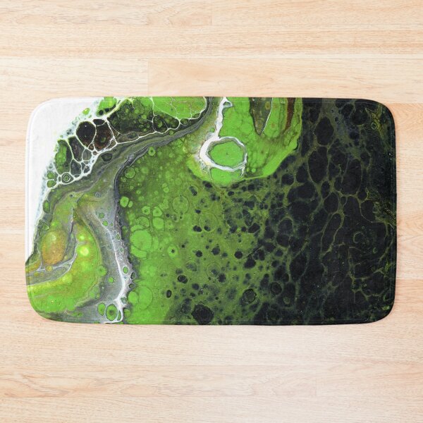 Item preview, Fluid Art in Lime Green, White, Black and Gold designed and sold by Cleave.