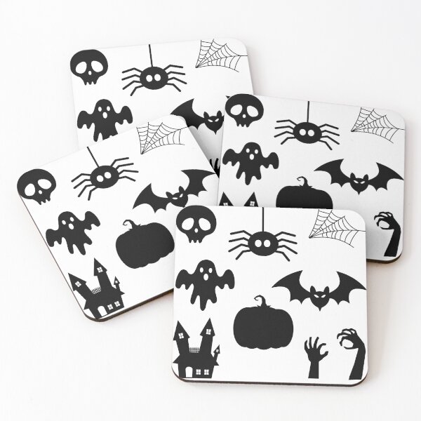 Item preview, Halloween Ghost Pumpkin Bat Scull Spider Cobweb Witches Hands Haunted House designed and sold by Love The Design.