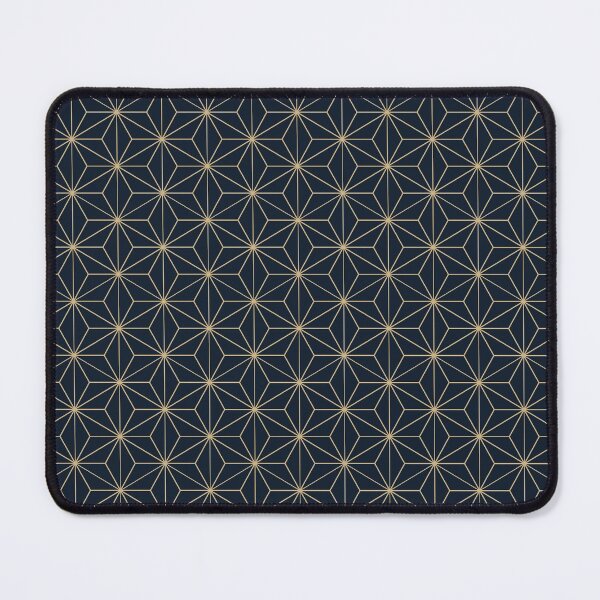 Item preview, Wagara Traditional Japanese Blue and Tan Geometric Pattern designed and sold by KrisSidDesigns.