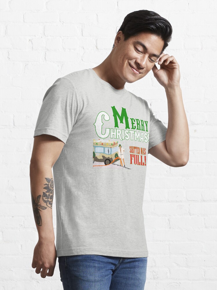 Alternate view of Merry Christmas Shitter Was Full Essential T-Shirt