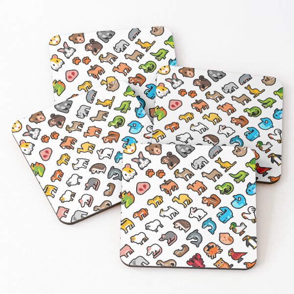 Item preview, Seamless animal grid designed and sold by nirvanzentinal.