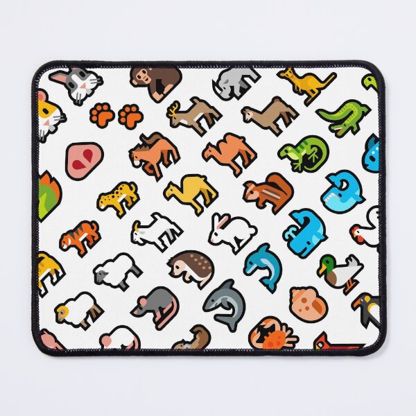 Item preview, Seamless animal grid designed and sold by nirvanzentinal.
