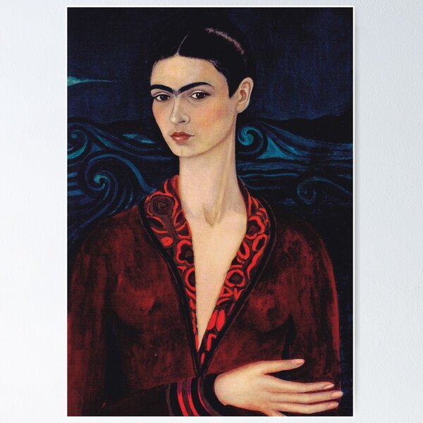 Item preview, frida self-portrait in velvet dress designed and sold by arthistory.