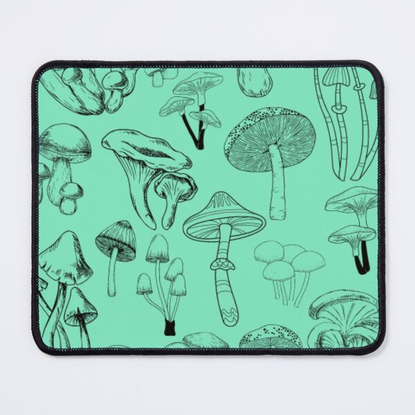 Mushroom Fungi Pattern Mouse Pad