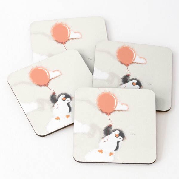 Item preview, Dreamy balloon holding penguin  designed and sold by urban-color.