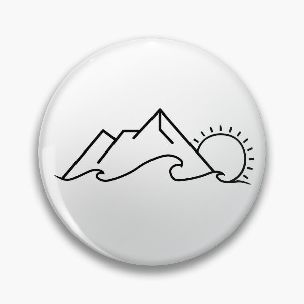 Item preview, Mountains Wave and Sun, Adventure Seekers designed and sold by JKStickTogether.